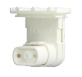 Leviton 13570-NW Medium Bi-pin Fluorescent Lam For T-8 & T-12 Lamps, Horizontal Contacts