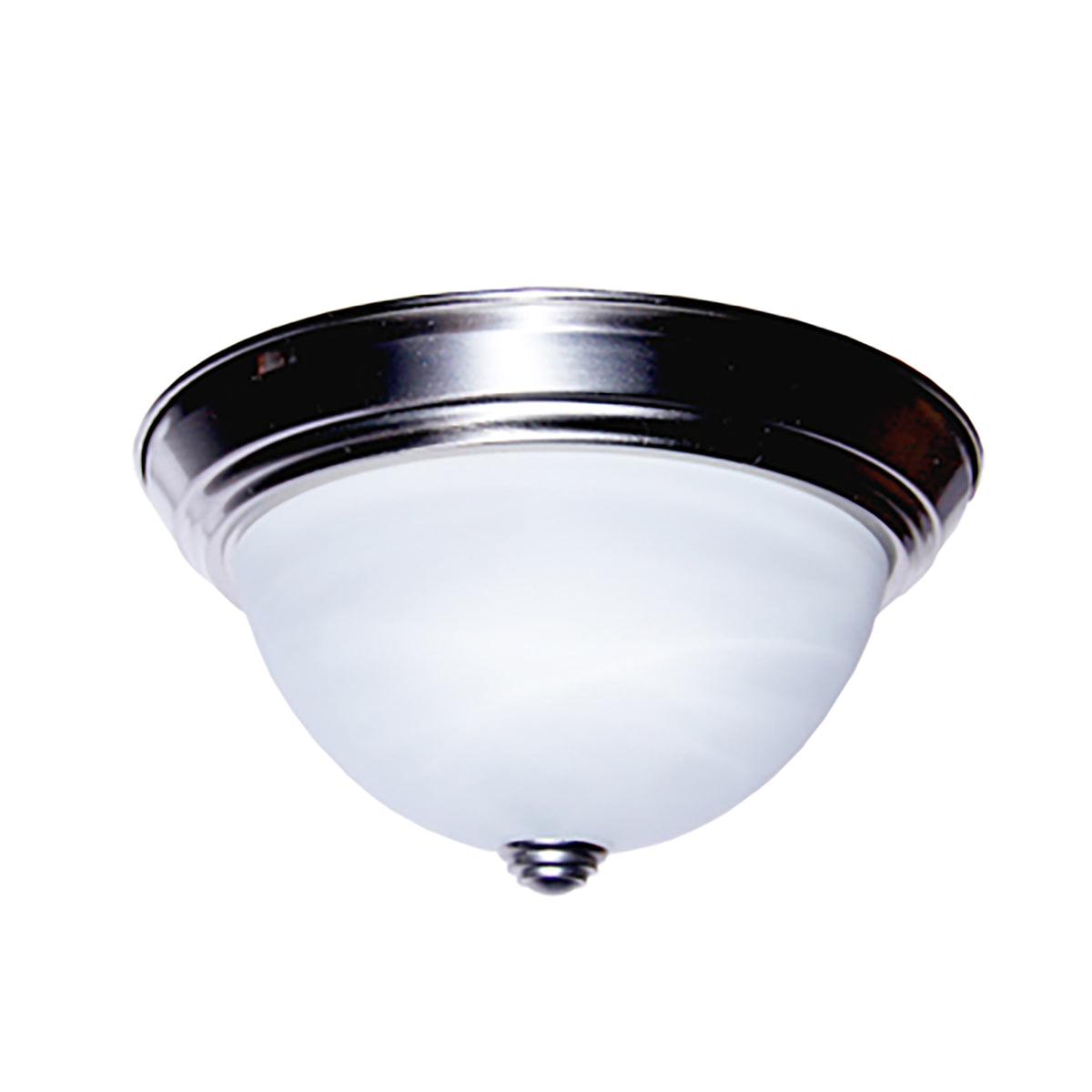 Trans Globe Lighting 13617 BN Browns 2 light brushed nickel flush mount ceiling light