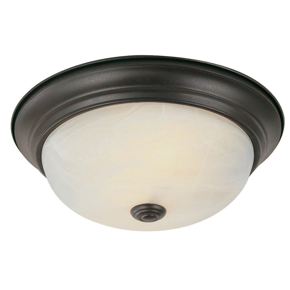 Trans Globe Lighting 13619 ROB Browns 3 Light 15 inch Rubbed Oil Bronze Flush Mount Ceiling Light