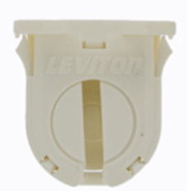 Leviton 13662-SNP Fluorescent Lamp holder, Dedicated T8, 16mm Lamp Center, Small Bi-pin, No Post Mounted (White)