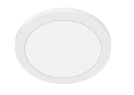 Cyber Tech Lighting C95RD-DISK/WH-CCT 5" Round LED Flush Mount Light, 60W Inc. Retrofit, Dim, Wattage 9W, Lumens 550 lm, Multi-Color Temperature, White