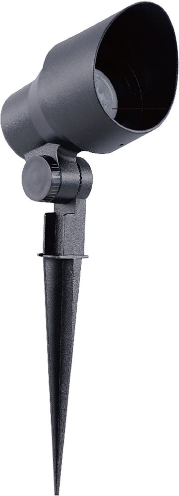 Cyber Tech Lighting LS3FL1-12V-BL Contemporary Black LED Aluminum Flood Outdoor Landscape Lighting Fixture with MR11 Lamp & Line Connector, Wattage 3W, Voltage 12V