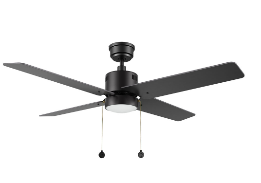 Carro USA CFP524E5-L22-B2-1 Apex Contemporary LED 52" Home Ceiling Fan, Black Finish