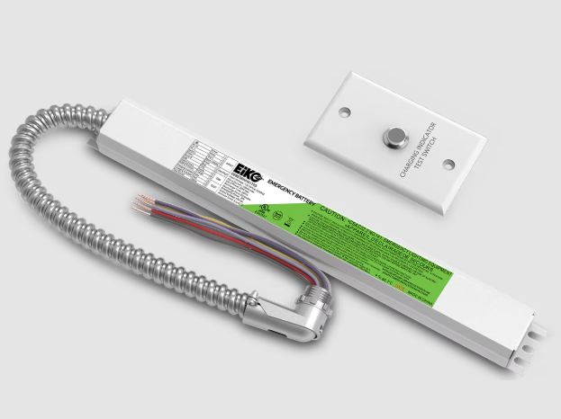 Eiko EEBE18WHA170S Emergency Battery External, Wattage 18W, Voltage 100-347V, 170VDC Single Flex-Conduit CEC Compliant