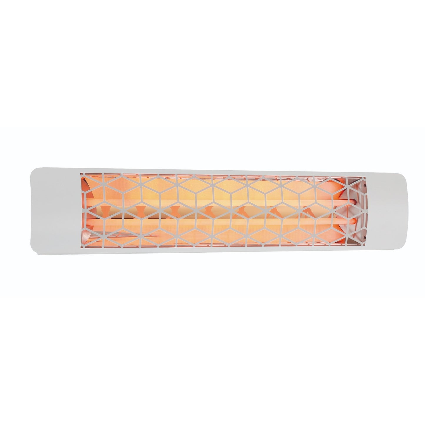 Eurofase EF40208W6 Dual Element 39 Inch 4000 Watt Electric Patio Heater With Stella Decor Plate - 208V - White