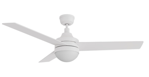 Carro USA CFR523E6-L12-W1-1 Kimball Contemporary White LED 52" Ceiling Fan, White Finish