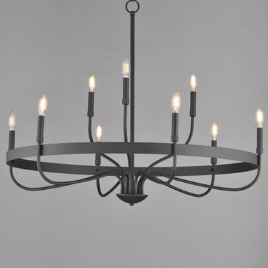 Maxim Lighting 14499HR Frankie 9 Light Heritage Brass Chandelier Hanging View