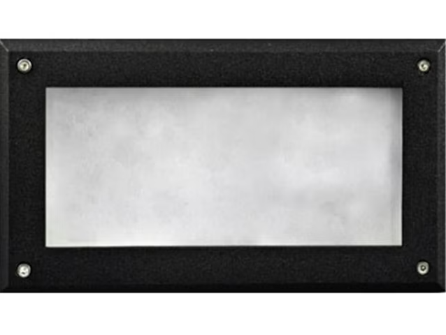 Dabmar Lighting DSL1013-B Recessed Open Face Brick, Step and Wall Light, Wattage 13W, Voltage 120V, Black