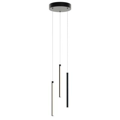 AFX Lighting RMTP04L30D1BK 12-in 13W Rosemont Pendant, 3-Light, 800 lm, 120V, 3000K, Black