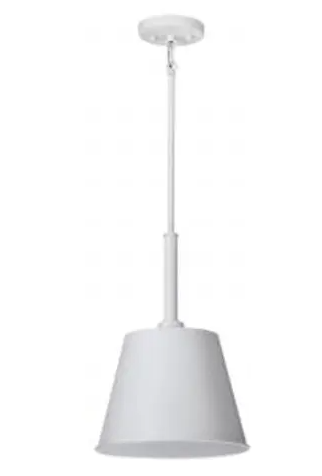 Nuvo 60-7949 Alexis Small Pendant Fixture w/o Bulb, Voltage 120V, Matte White