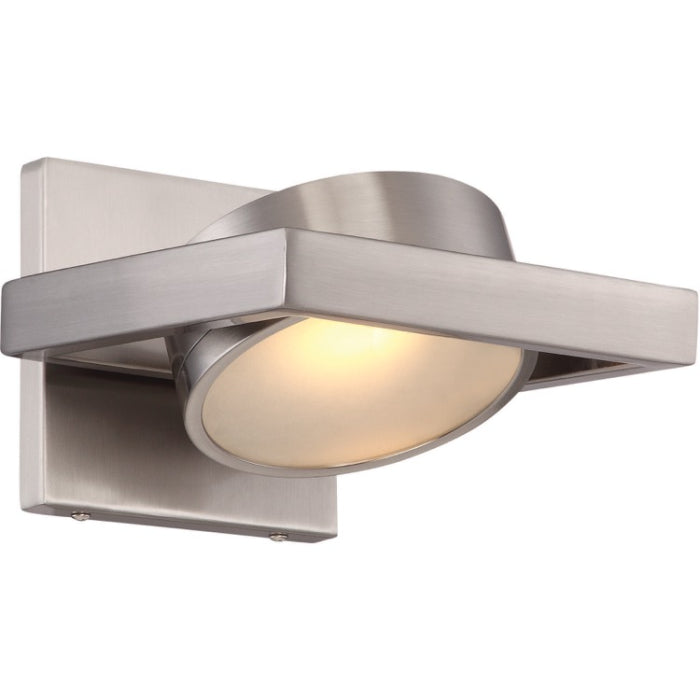 Nuvo 62-994 Hawk LED Wall Sconce, Color Temperature 3000K, Voltage 120V, Brushed Nickel