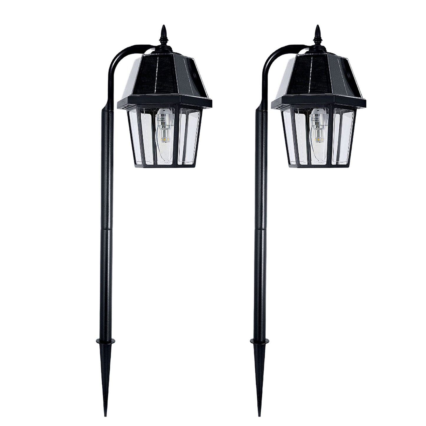 Gama Sonic 148BP250080 Solar Garden and Pathway Light Shepherd Hook Pack of 2