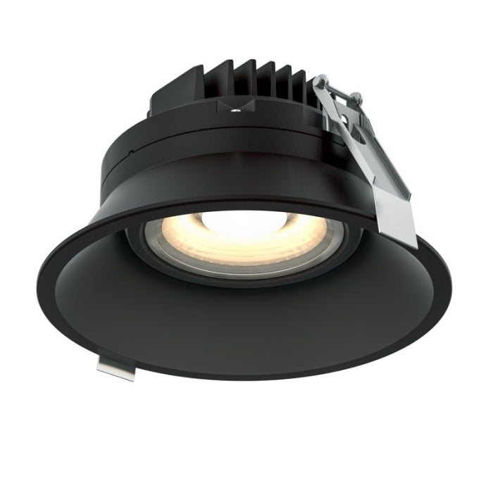 DALS Lighting RGM6-CC-BK 6" Inch Round Regressed Gimbal Down Light, - 30° Tilt, Multi-Color Temperature, 1500 Lumens, Voltage 120V, Wattage 20W, Black Finish