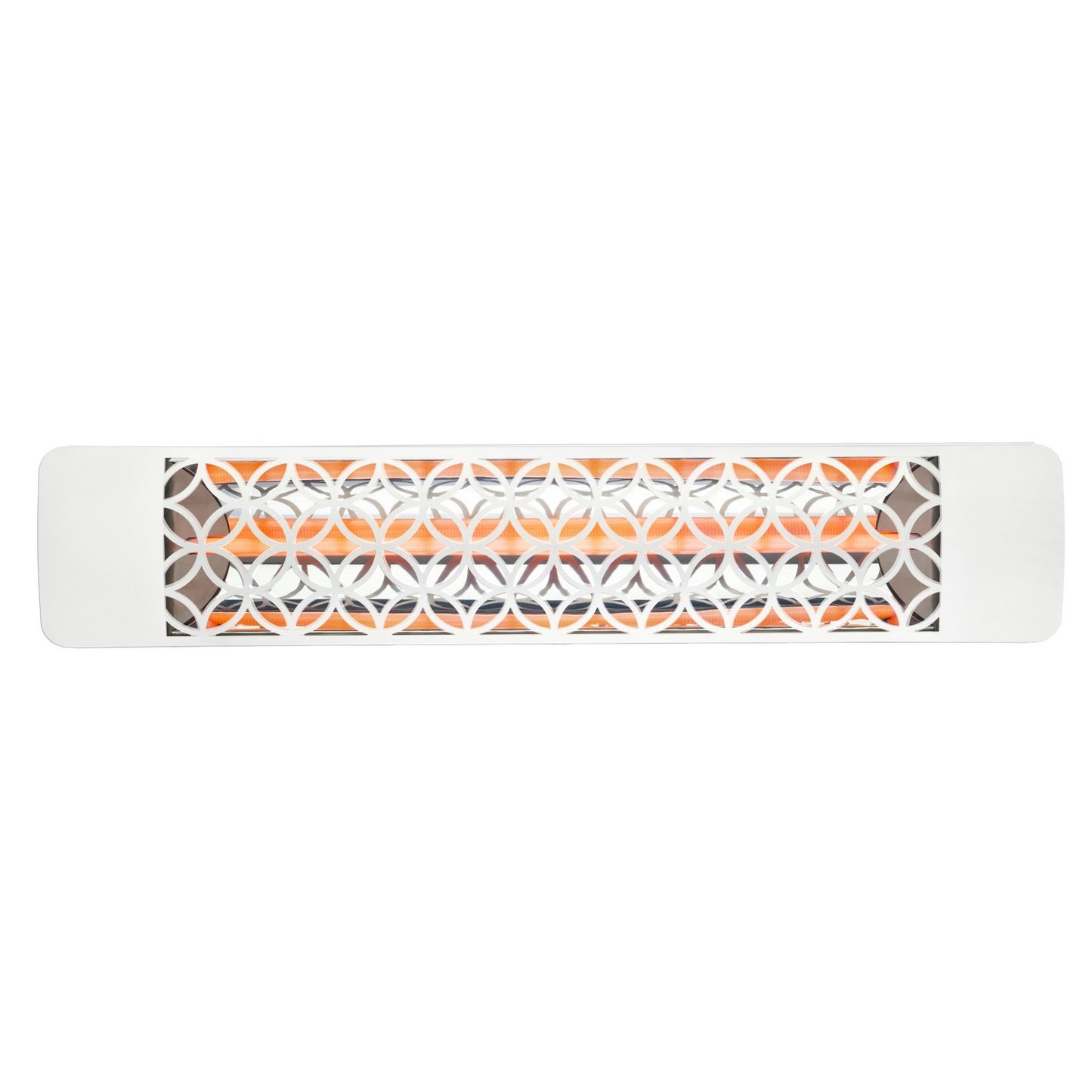 Eurofase EF20480W2 Single Element 39 Inch 2000 Watt Electric Patio Heater With Clover Decor Plate - 480V - White