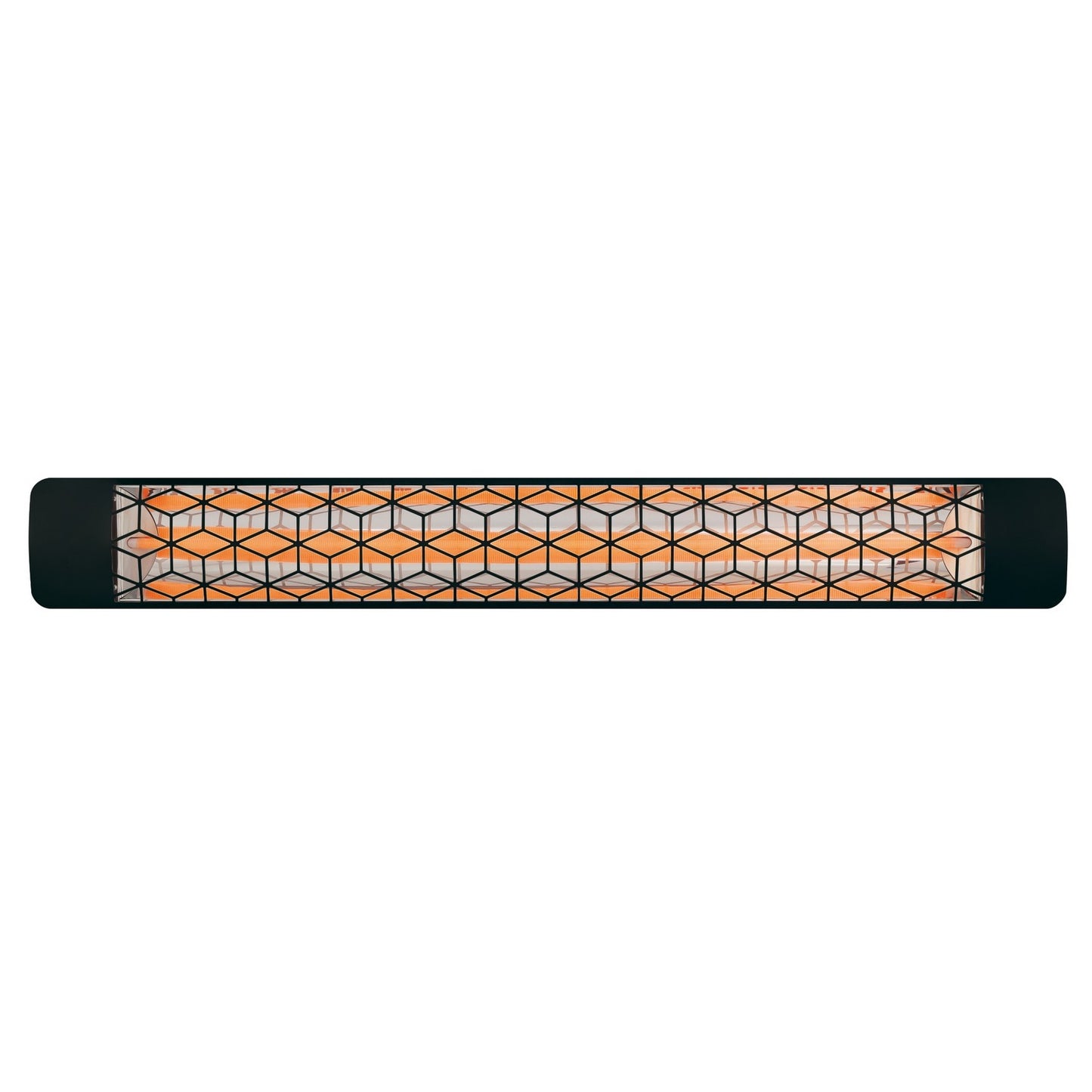 Eurofase EF30240B6 Single Element 61 Inch 3000 Watt Electric Patio Heater With Stella Decor Plate - 240V - Black