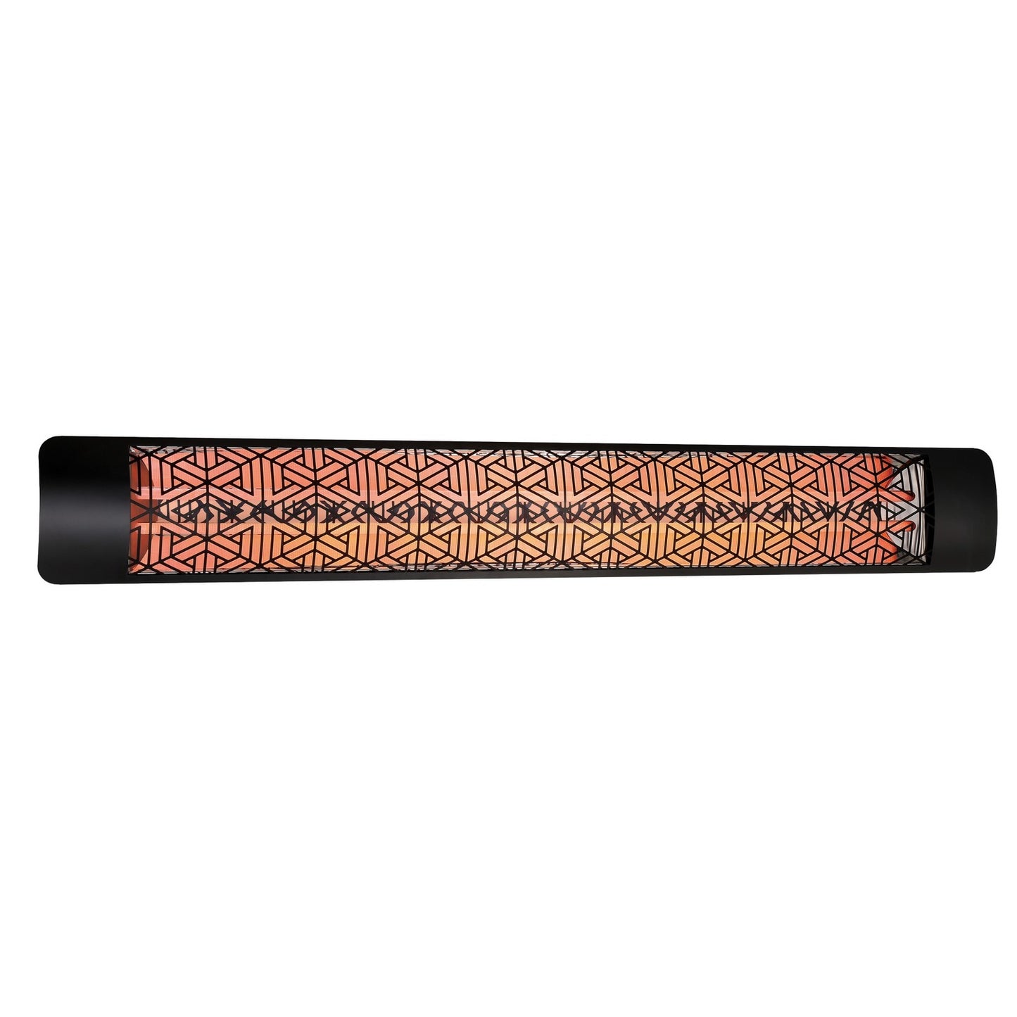 Eurofase EF30480B3 Single Element 61 Inch 3000 Watt Electric Patio Heater With Mason Decor Plate - 480V - Black