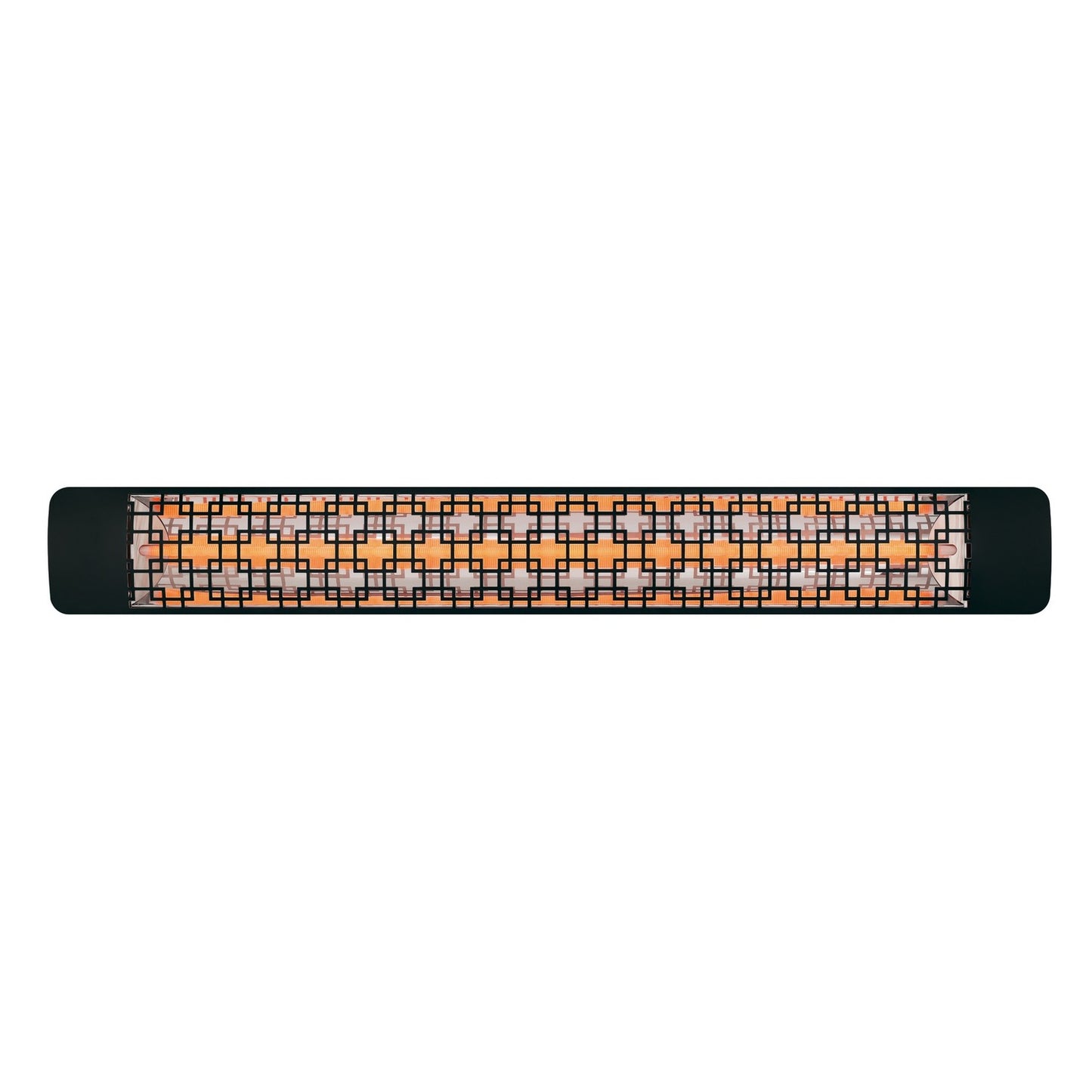 Eurofase EF30480B5 Single Element 61 Inch 3000 Watt Electric Patio Heater With Brix Decor Plate - 480V - Black