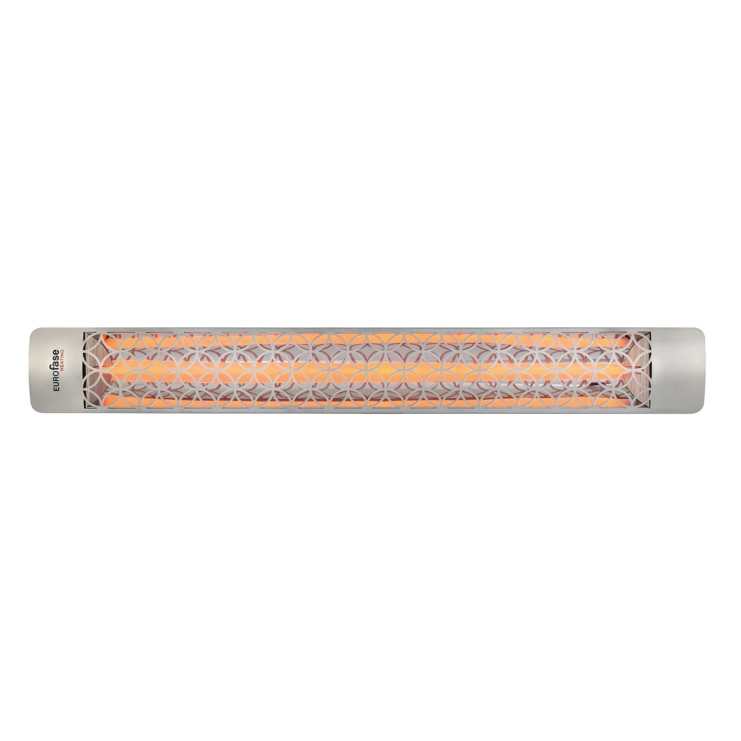 Eurofase EF30480S2 Single Element 61 Inch 3000 Watt Electric Patio Heater With Clover Decor Plate - 480V - Stainless Steel