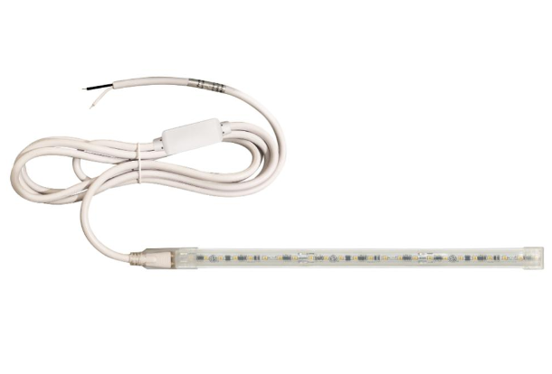 NORA Lighting NUTP13-W4-8-12-930/HWSP Custom Cut 4-ft, 8-in Continuous LED Tape Light, 330lm / 3.6W per foot, w/ Mounting Clips and 8' Hardwired Power Cord w/ Surge Protector, Voltage 120V, Color Temperature 3000K