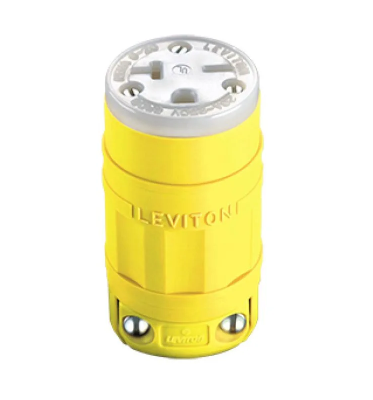 Leviton 1548 Industrial Grade, Dustguard Connector 20 Amp, 250