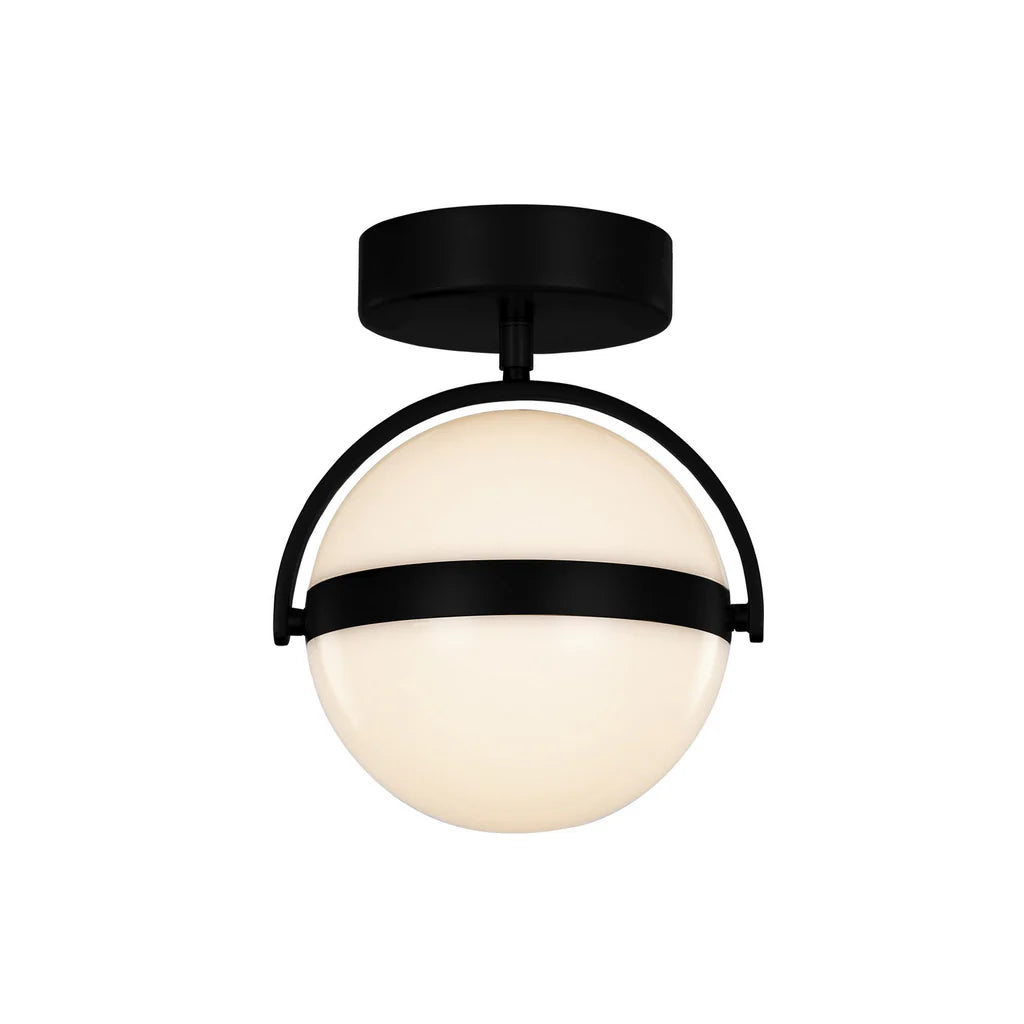 Alora Lighting FM301001MB-UNV Globo LED 6.38 inch Matte Black Flush Mount Ceiling Light