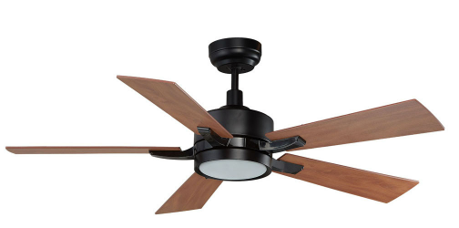 Carro USA SFR565E-L12-B3-1 Appleton Contemporary LED 56" Home Ceiling Fan, Black/Cherrywood Finish