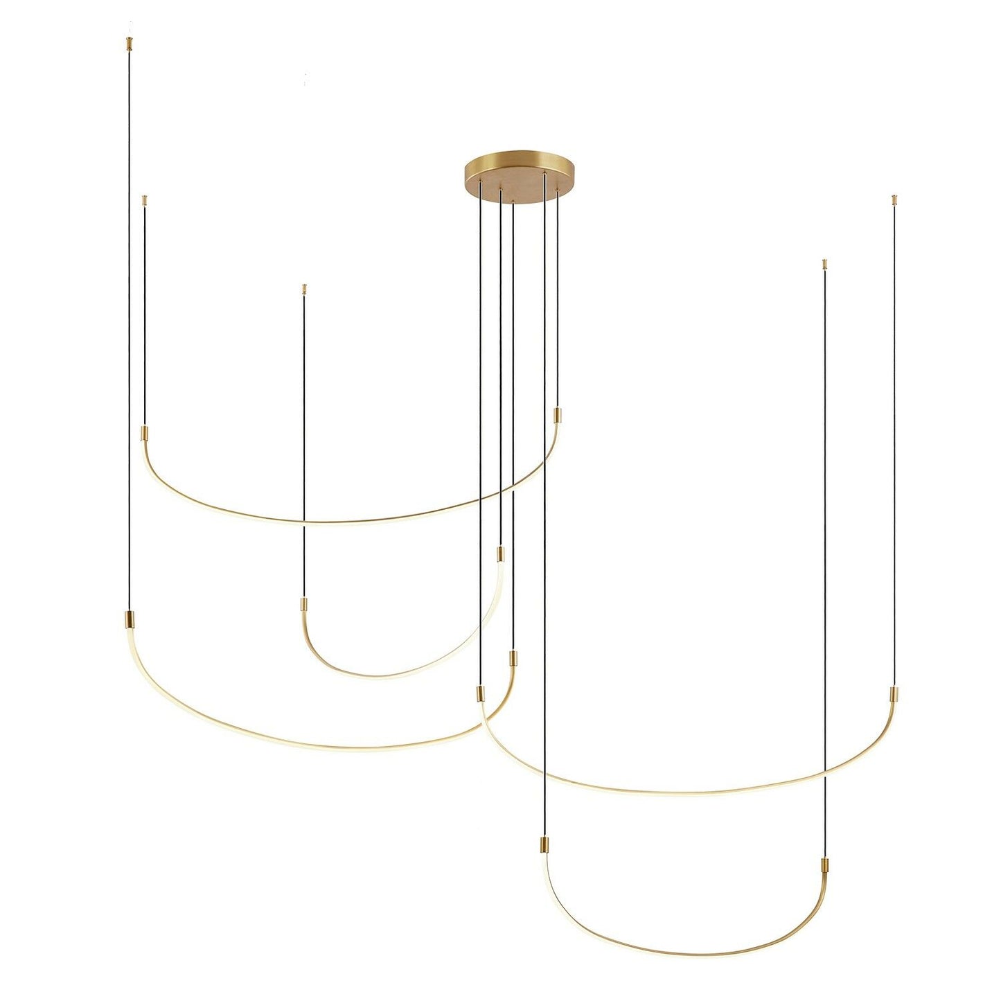 Kuzco Lighting MP89590-BG-UNV Talis LED 90.25 inch Brushed Gold Multi-Pendant Ceiling Light