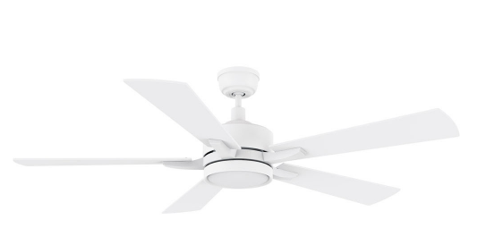 Carro USA SFR565E-L12-W1-1 Appleton Contemporary LED 56" Ceiling Fan, White Finish