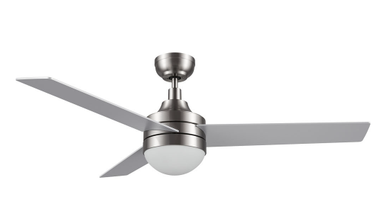 Carro USA CFW523E6-L12-SJ-1 Kimball Modern LED 52" Home Ceiling Fan, Brushed Nickel Finish