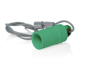 Leviton 15P22-UG 15 Series Cam-Type Female Protective Cap, Taper Nose, Green