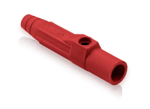 Leviton 15SDM-1UR 15 Series Cam-Type Replacement Sleeve for Male Detachable Plug, Red