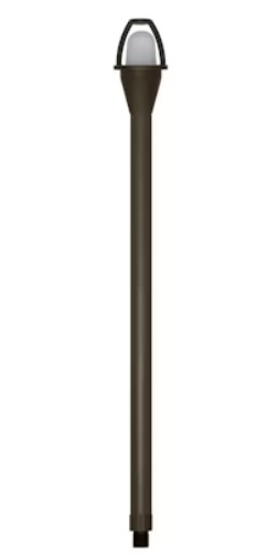 EnvisionLED PL-12-ALM-BZ-12V 12" Low Voltage: Path Light Stem, Wattage 35W Max Halogen/LED, Voltage 12V, G4 Aluminum, Bronze Finish