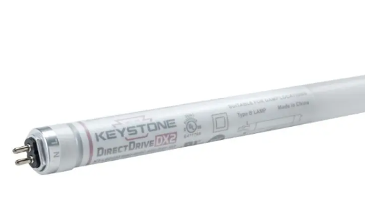 Keystone KT-LED16T5HO-36GC-835-DX2 /G2 36" LED T5 HO Tube, Shatter-Proof Coated Glass, Wattage 16W, Color Temperature 3500K, Voltage 120-277V, Direct Drive, Single or Double Ended