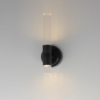 Maxim Lighting 16161CRBK Ovation Wall Sconce - Illuminated Lifestyle Shot