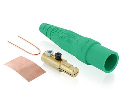 Leviton 16D21-UG 16 Series Male Plug, #2 - 2/0 AWG, Single Set Screw Termination