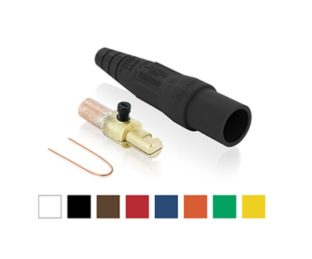 Leviton 16D26-UO 16 Series Male Plug, 1/0 - 2/0 AWG, Crimp Tube Termination