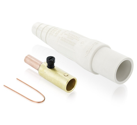 Leviton 16D28-UW 16 Series Male Plug, 3/0 - 4/0 AWG, Crimp Tube Termination