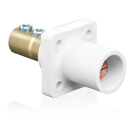 Leviton 16R21-UW 16 Series Male Receptacle, 90-Degree, 2/0 - 4/0 AWG, Double Set Screw
