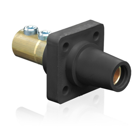 Leviton 16R22-UE 16 Series Female Receptacle, 90-Degree, 2/0 - 4/0 AWG, Double Set Screw