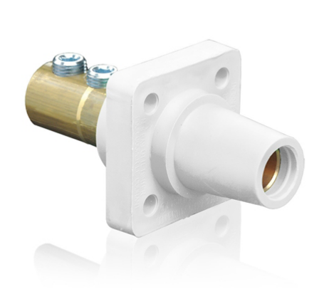 Leviton 16R22-UW 16 Series Female Receptacle, 90-Degree, 2/0 - 4/0 AWG, Double Set Screw