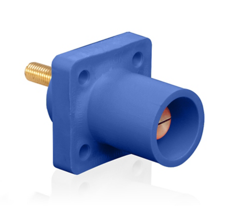 Leviton 16R23-1UB 16 Series Male Receptacle, 90-Degree, #2 - 4/0 AWG, 1.125" Threaded Stud
