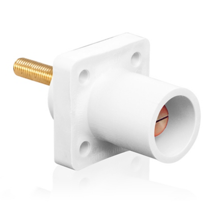 Leviton 16R23-4UW 16 Series Male Receptacle, 90-Degree, #2 - 4/0 AWG, 1.5" Threaded Stud
