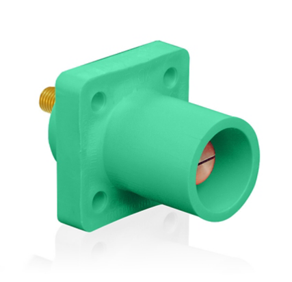 Leviton 16R23-UG 16 Series Male Receptacle, 90-Degree, #2 - 4/0 AWG, 0.75" Threaded Stud