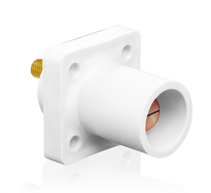 Leviton 16R23-UW 16 Series Male Receptacle, 90-Degree, #2 - 4/0 AWG, 0.75" Threaded Stud
