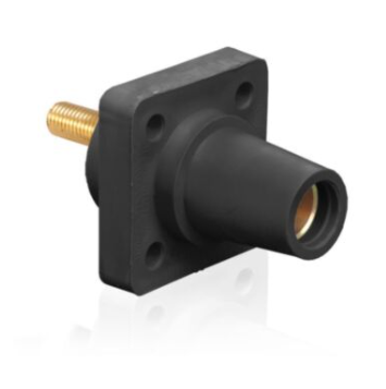 Leviton 16R24-1UE 1.125" Threaded Stud, Female Receptacle, 90-Degree, #2 - 4/0 AWG