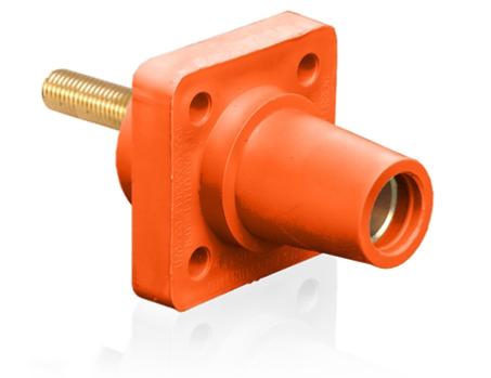 Leviton 16R24-4UO 1.5” Threaded Stud, 16 Series Female Receptacle, 90-Degree, #2 - 4/0 AWG