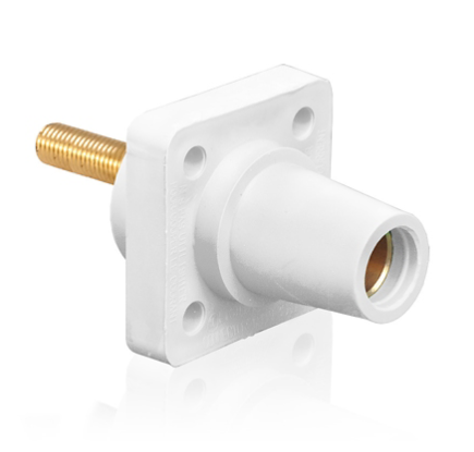 Leviton 16R24-4UW 1.5” Threaded Stud, 16 Series Female Receptacle, 90-Degree, #2 - 4/0 AWG