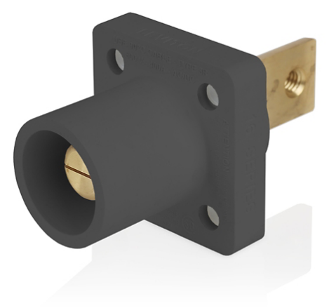 Leviton 16R33-E 16 Series Male Receptacle, 90-Degree, #2-4/0 AWG, Double Hole Bus Bar