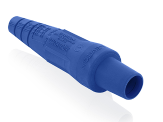 Leviton 16SDF-2UB 16 Series Single Pole Cam Type Female Detachable Plug Sleeve Only, Taper Nose, Cable Range #2, 2/0, Blue Finish