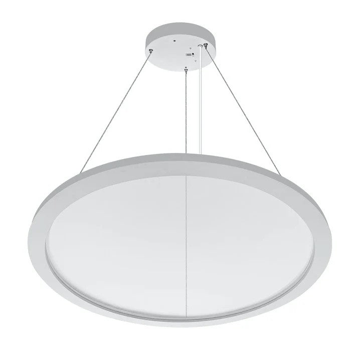 EnvisionLED LED-SRD-23-50W-UD-RTRI-WH LED ARCY-Line Circular Suspended Up/Down Light, 120-277V, Selectable CCT, White Finish